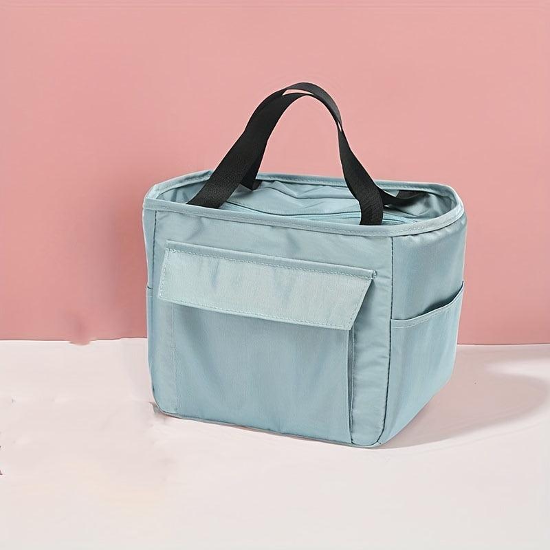 Large Capacity Aluminum Foil Insulated Lunch Bag Portable Handbag