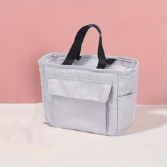 Large Capacity Aluminum Foil Insulated Lunch Bag Portable Handbag