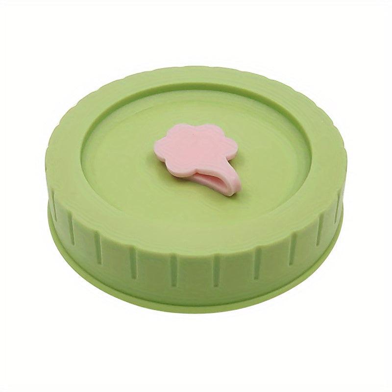 Plastic Sealing Cover for Mason Jar Lid Straw Plum Blossom Straw Plug