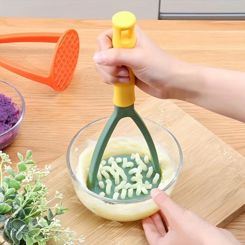 3pcs Kitchen Gadget Set - Fine Mesh Sifter, Egg Whisk, Potato Smasher