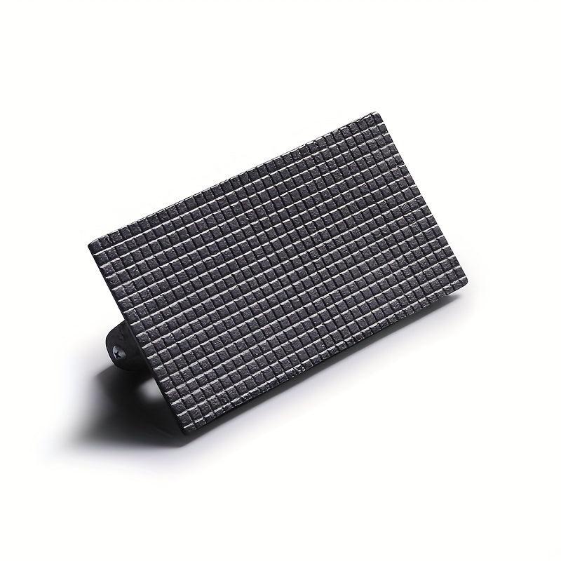 Cast Iron Grill Press with Wood Handle Uncoated Pig Iron