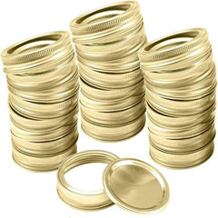 2pcs Stainless Steel Mason Jar Lids Wide Mouth Split type Canning Lids