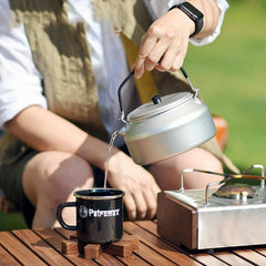 Lightweight Aluminum Camping Kettle for Outdoor Cooking