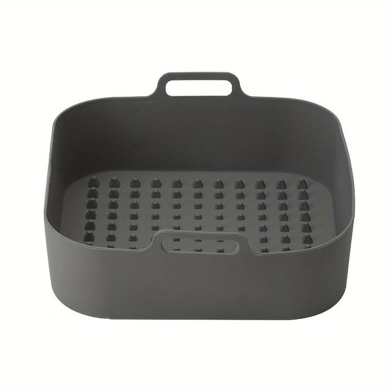 Silicone Air Fryer Liner Pan Heat Resistant Square Grill Tray