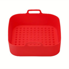 Silicone Air Fryer Liner Pan Heat Resistant Square Grill Tray