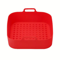 Silicone Air Fryer Liner Pan Heat Resistant Square Grill Tray