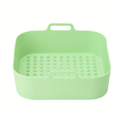 Silicone Air Fryer Liner Pan Heat Resistant Square Grill Tray