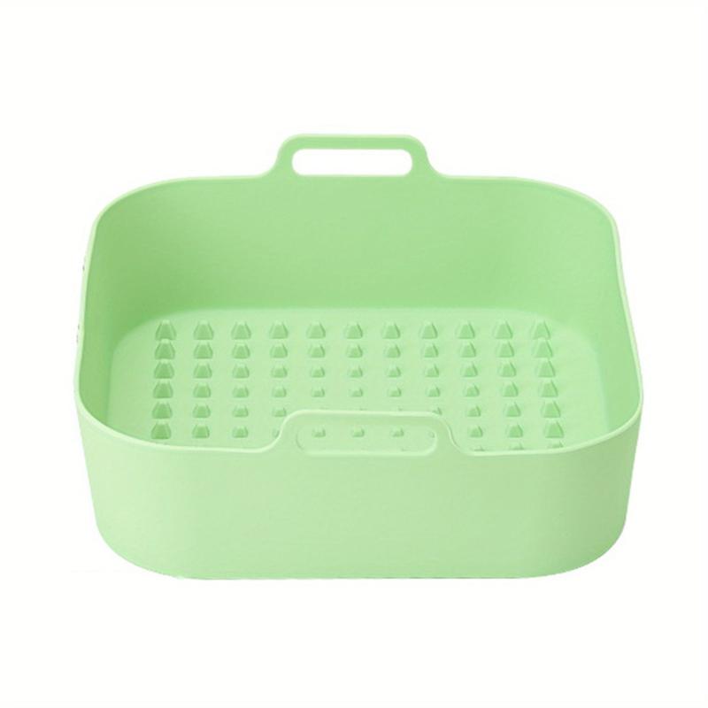 Silicone Air Fryer Liner Pan Heat Resistant Square Grill Tray