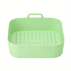 Silicone Air Fryer Liner Pan Heat Resistant Square Grill Tray