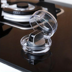 2pcs Child Proof Stove Knob Covers Clear View Kitchen Gadgets
