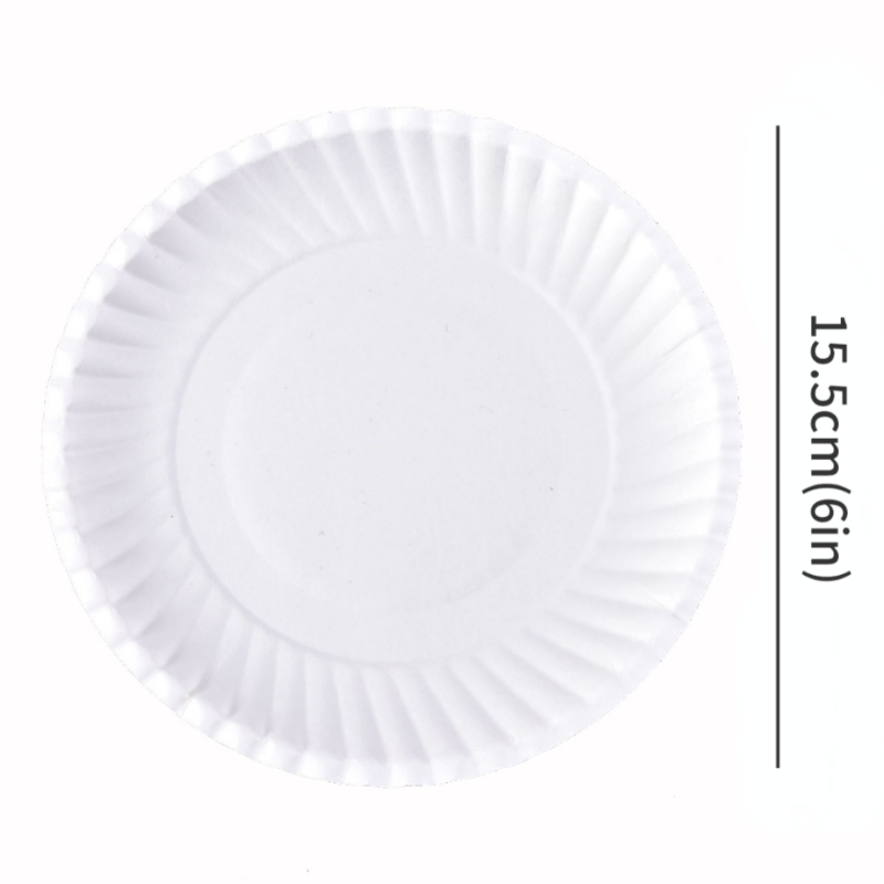 25pcs Disposable Plates Paper Plate 15 24 Cm