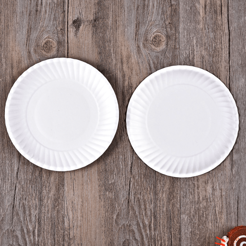 25pcs Disposable Plates Paper Plate 15 24 Cm