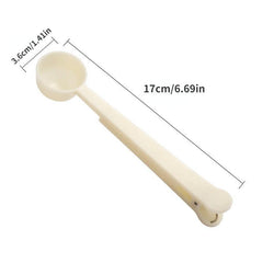 Multifunctional Measuring Clip Spoon Household Kitchen Plastic Milk Powder Spoon