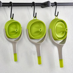 Silicone Collapsible Funnel with Handle for Kitchen Use