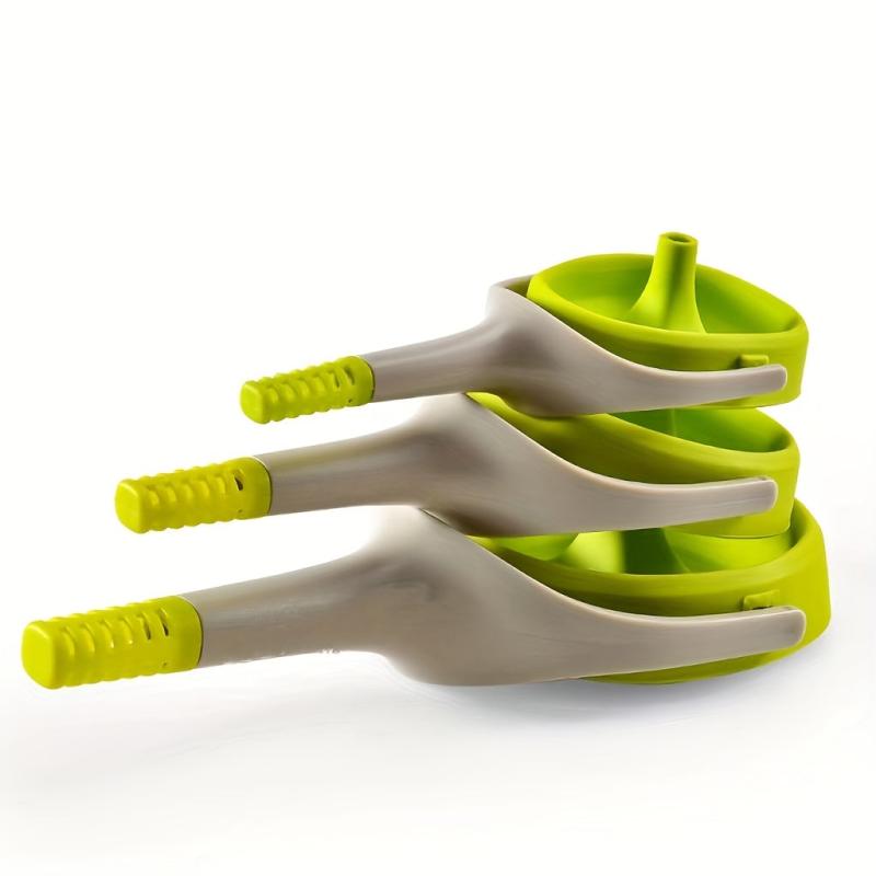 Silicone Collapsible Funnel with Handle for Kitchen Use