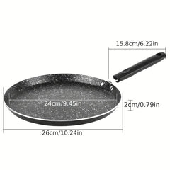 Non Stick Crepe Pan Omelette Pan Breakfast Pot Induction Safe Saucepan