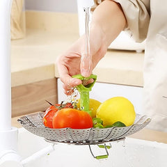 Stainless Steel Vegetable Steamer Basket for Veggie Fish Seafood Cooking