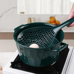 Durable Slotted Spoon For Hot Foods Kitchen Scoop And Colander Strainer