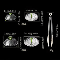 1pc Folding Steamer Basket Fong Tong Strainer