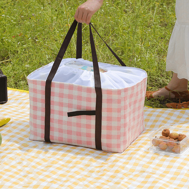Large Insulated Lunch Box Bag for Beach Picnic Travel Leak Proof