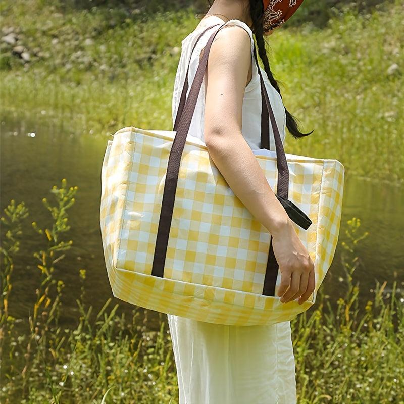 Large Insulated Lunch Box Bag for Beach Picnic Travel Leak Proof