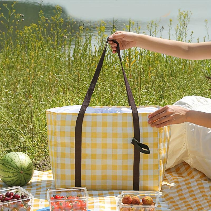 Large Insulated Lunch Box Bag for Beach Picnic Travel Leak Proof