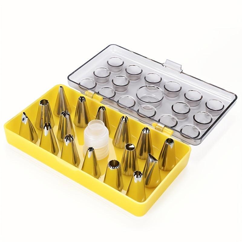 18pcs Flower Frosting Tips Icing Cream Nozzle Set Cupcake Decorating Tools