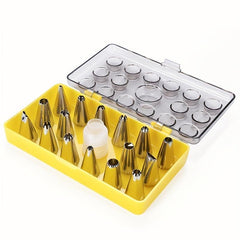 18pcs Flower Frosting Tips Icing Cream Nozzle Set Cupcake Decorating Tools