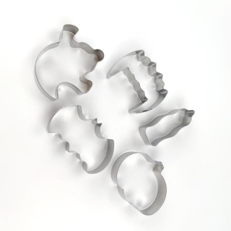 5pcs Ghost Halloween Cookie Cutter Set Stainless Steel Cookie Mold