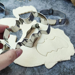 5pcs Ghost Halloween Cookie Cutter Set Stainless Steel Cookie Mold