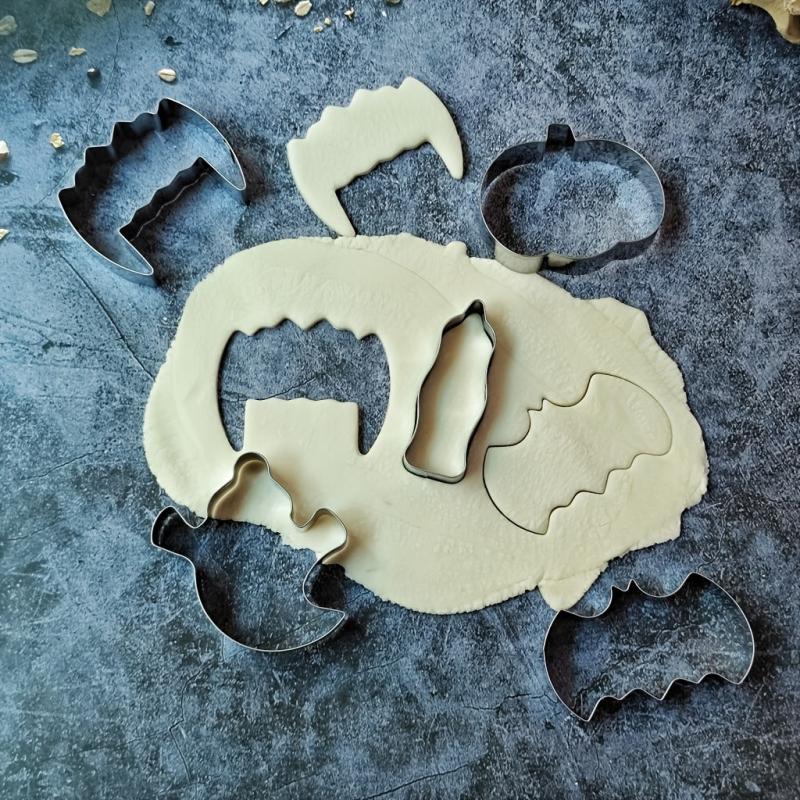 5pcs Ghost Halloween Cookie Cutter Set Stainless Steel Cookie Mold