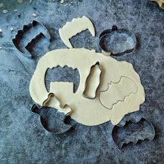 5pcs Ghost Halloween Cookie Cutter Set Stainless Steel Cookie Mold