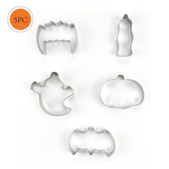 5pcs Ghost Halloween Cookie Cutter Set Stainless Steel Cookie Mold