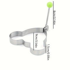 5pcs Stainless Steel Omelette Mold Poached Egg Mold Creative Omelette Ring
