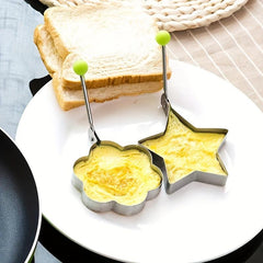 5pcs Stainless Steel Omelette Mold Poached Egg Mold Creative Omelette Ring