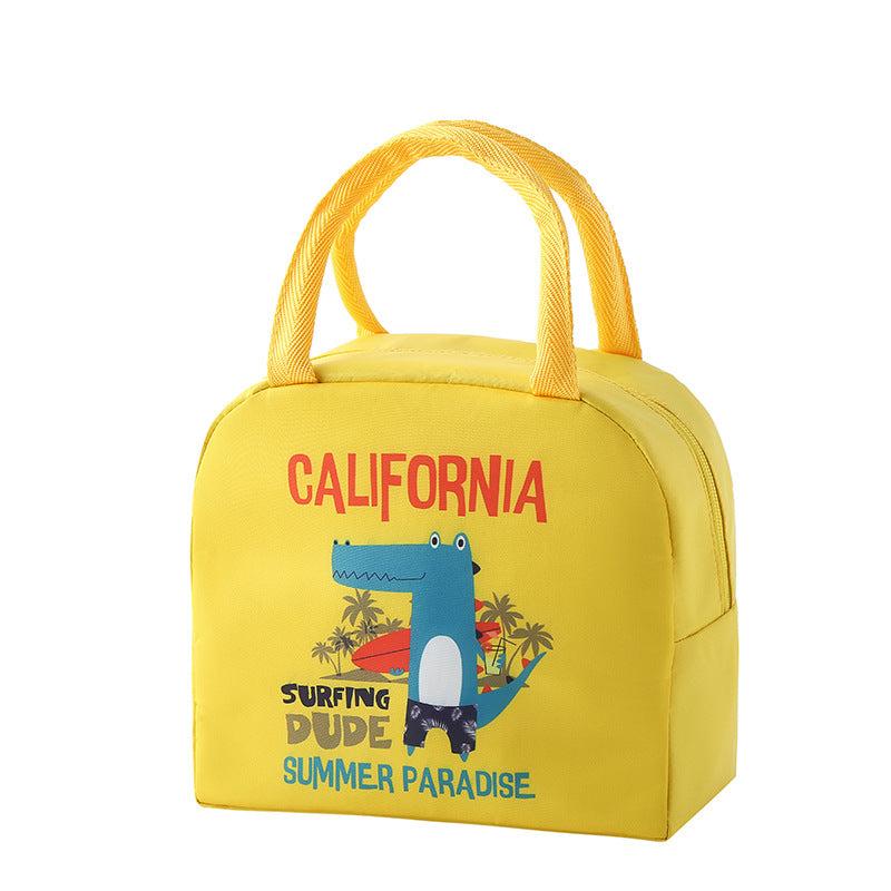1pc Cartoon Lunch Bag Portable Insulated Lunch Box Picnic Bag