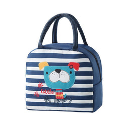 1pc Cartoon Lunch Bag Portable Insulated Lunch Box Picnic Bag