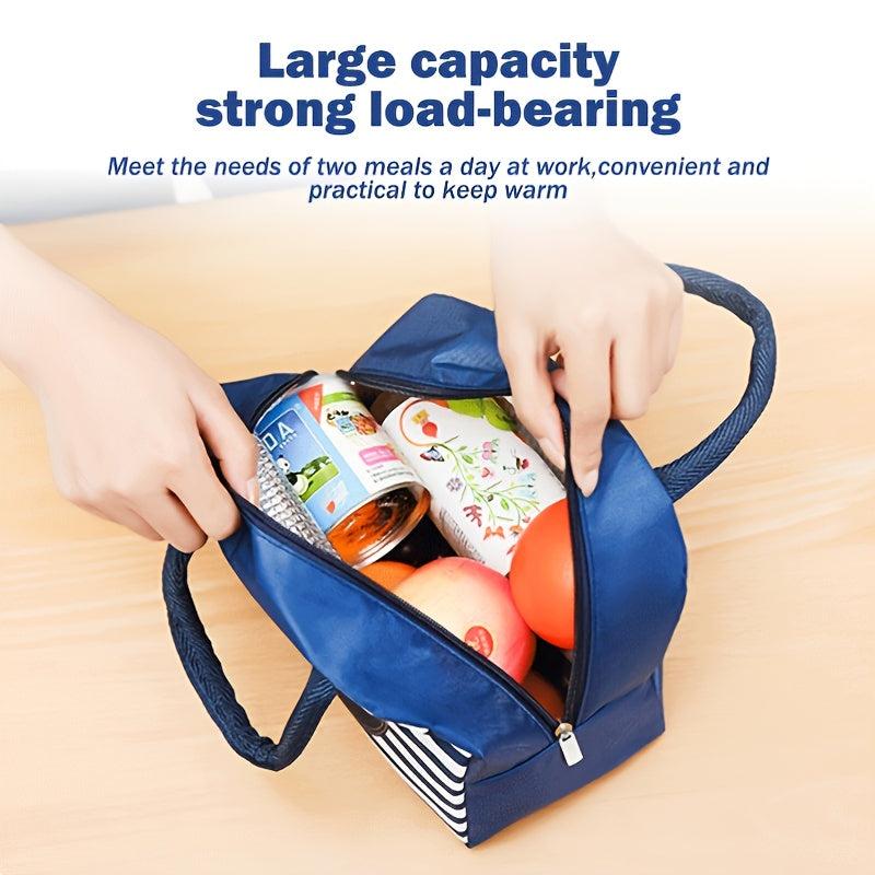 1pc Cartoon Lunch Bag Portable Insulated Lunch Box Picnic Bag