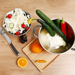 Stainless Steel Double Boiler Pot Set with Mixing Bowl 1250ML 1QT
