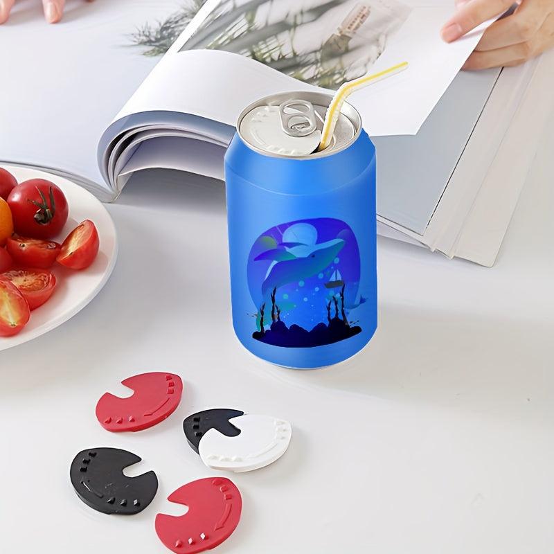 6pcs Beverage Can Lid Seal Cover Reusable Leakproof Can Protector Cover