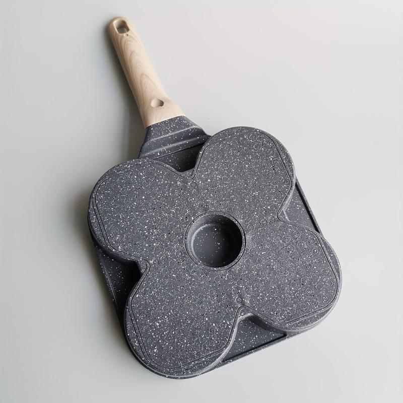 Non Stick Omelette Pan Wooden Handle Kitchen Cookware