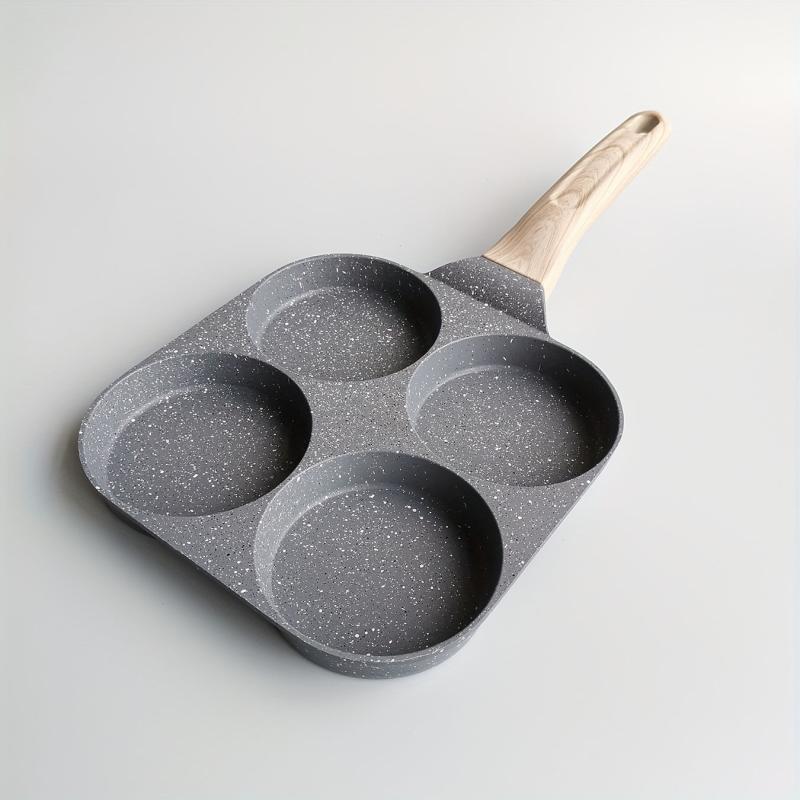 Non Stick Omelette Pan Wooden Handle Kitchen Cookware