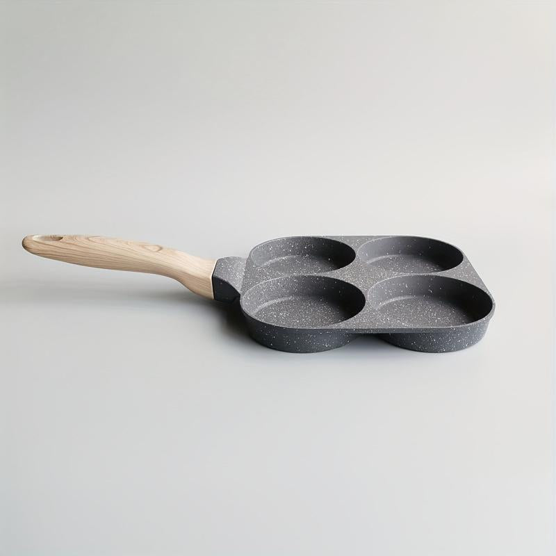 Non Stick Omelette Pan Wooden Handle Kitchen Cookware