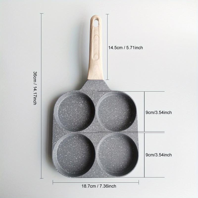 Non Stick Omelette Pan Wooden Handle Kitchen Cookware