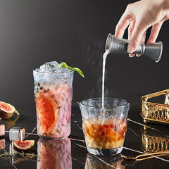 Thickened Glass Cup Glacier Pattern Tea Coffee Beer Drinkware