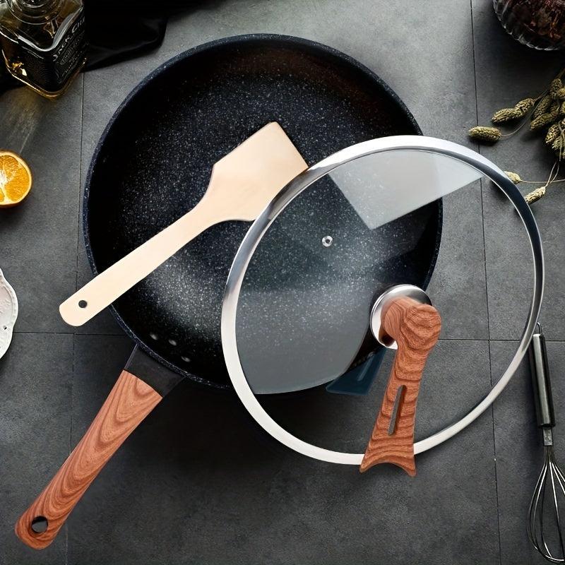 Frying Pan 32cm Non Stick Cast Iron Skillet for Gas Stove Top & Induction Cooker