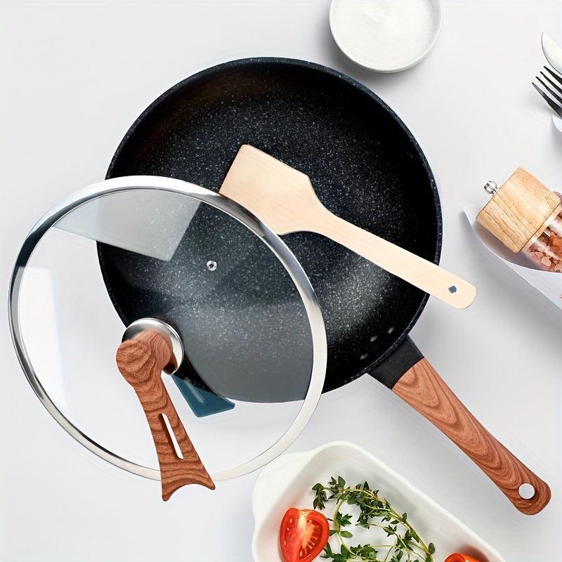 Frying Pan 32cm Non Stick Cast Iron Skillet for Gas Stove Top & Induction Cooker