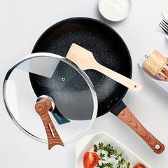 Frying Pan 32cm Non Stick Cast Iron Skillet for Gas Stove Top & Induction Cooker