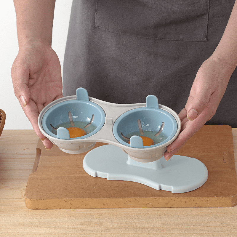 Microwave Egg Steamer Tool Easy To Store Steaming Box