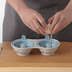 Microwave Egg Steamer Tool Easy To Store Steaming Box